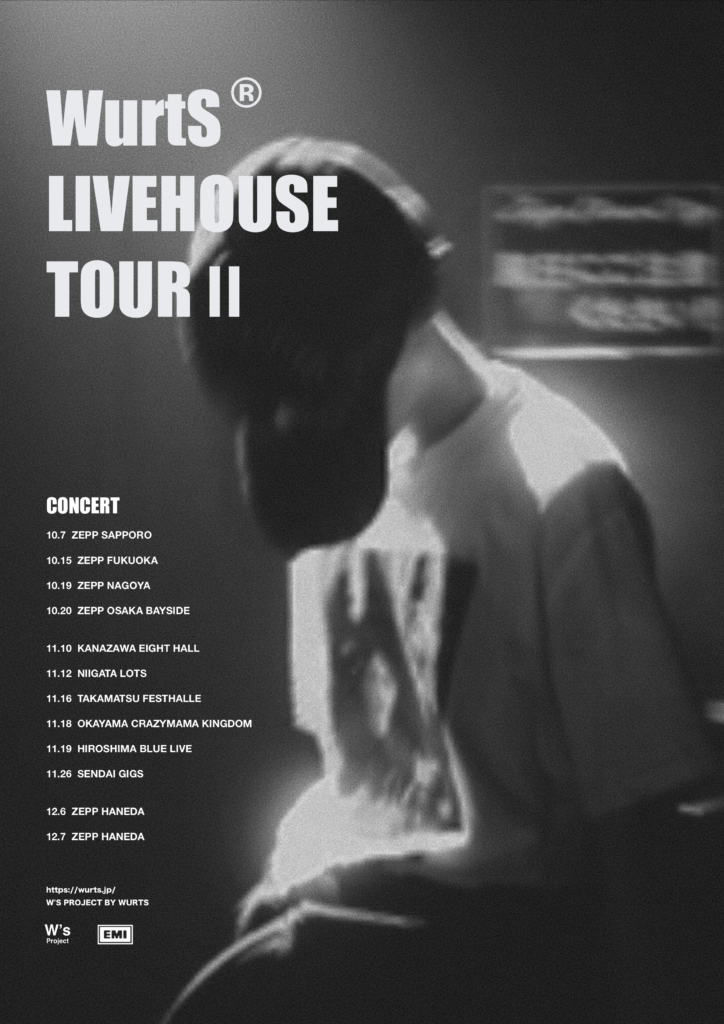WurtS LIVEHOUSE TOUR Ⅱ」開催決定！ - WurtS Official Website